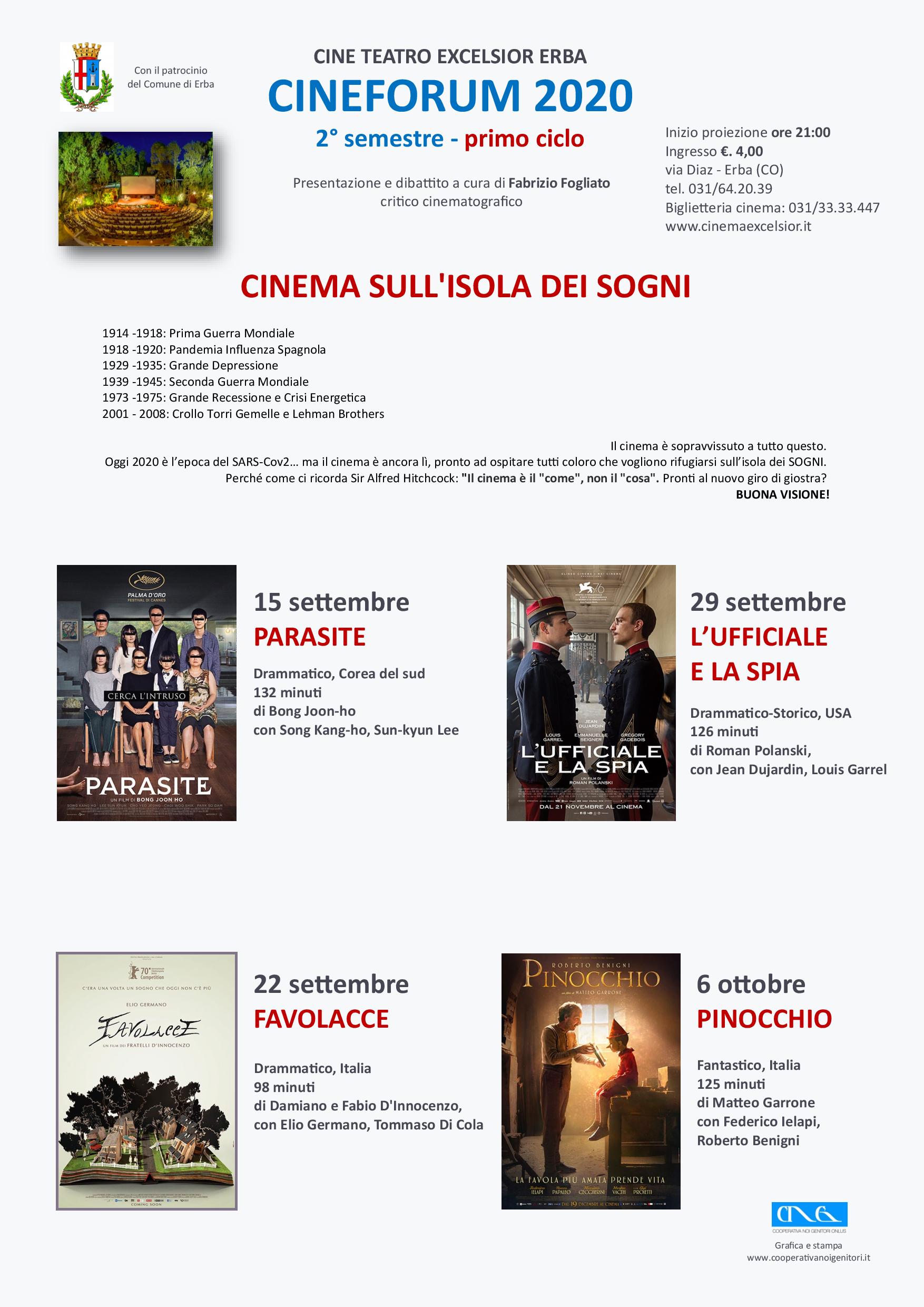 Cineforum 2020 - 1 ciclo