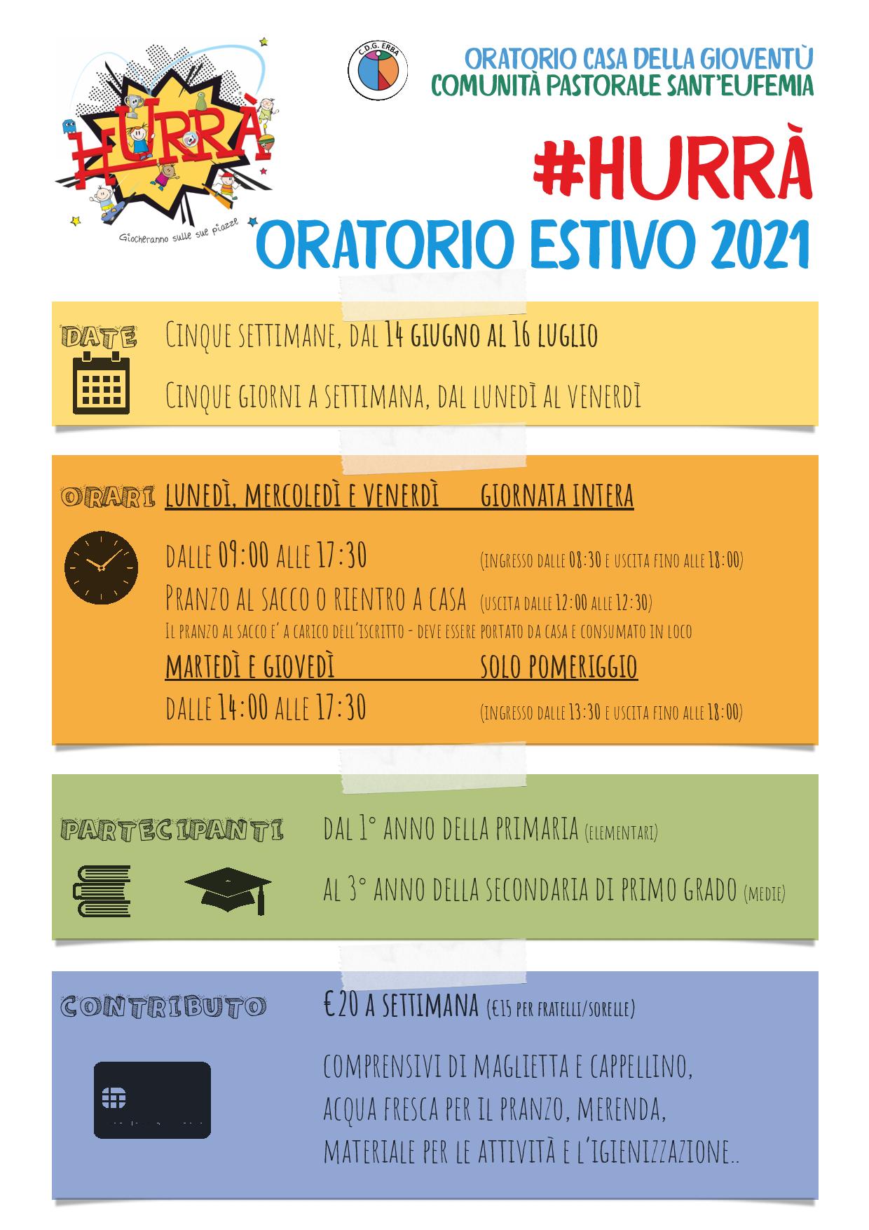 Oratorio  estivo 2021